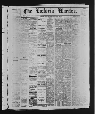 Victoria Warder (Lindsay, ONT), 12 Dec 1878