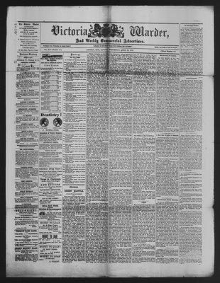 Victoria Warder (Lindsay, ONT), 20 Apr 1870