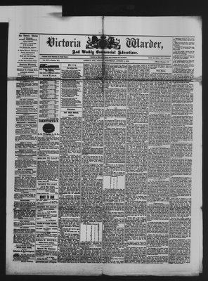 Victoria Warder (Lindsay, ONT), 3 Aug 1870