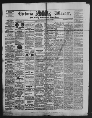 Victoria Warder (Lindsay, ONT), 26 Oct 1870