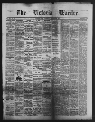 Victoria Warder (Lindsay, ONT), 28 Oct 1875