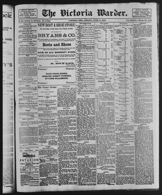 Victoria Warder (Lindsay, ONT), 13 Jun 1890