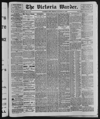 Victoria Warder (Lindsay, ONT), 24 Oct 1890