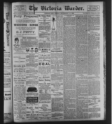 Victoria Warder (Lindsay, ONT), 22 Sep 1893