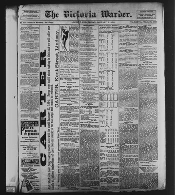 Victoria Warder (Lindsay, ONT), 5 Jan 1894