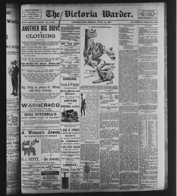 Victoria Warder (Lindsay, ONT), 22 Jun 1894