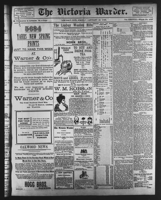 Victoria Warder (Lindsay, ONT), 24 Jan 1896