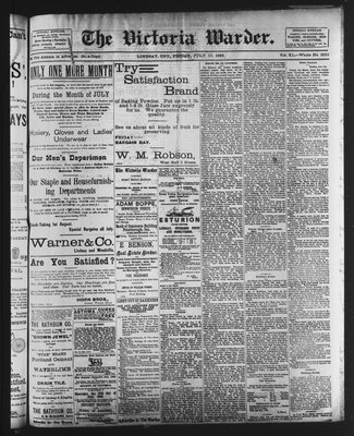 Victoria Warder (Lindsay, ONT), 10 Jul 1896