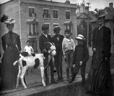 Dr. George C.R. Hall and Goat