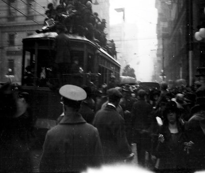 Streetcar on Armistice Day in Toronto