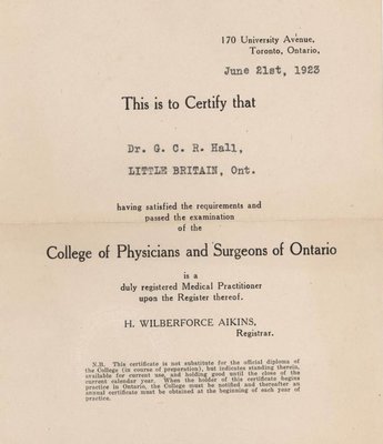 College of Physicians and Surgeons of Ontario