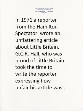 Letter to Hamilton Spectator