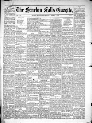 Fenelon Falls Gazette, 30 Oct 1880