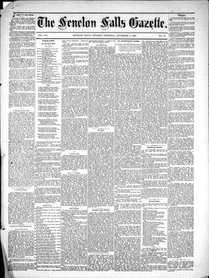 Fenelon Falls Gazette, 6 Nov 1880