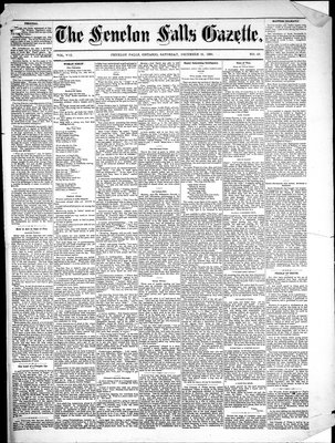 Fenelon Falls Gazette, 25 Dec 1880