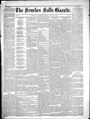 Fenelon Falls Gazette, 1 Jan 1881