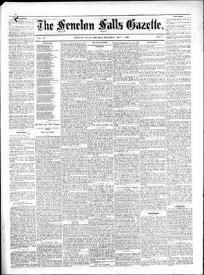 Fenelon Falls Gazette, 7 May 1881