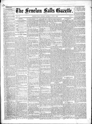 Fenelon Falls Gazette, 18 Jun 1881