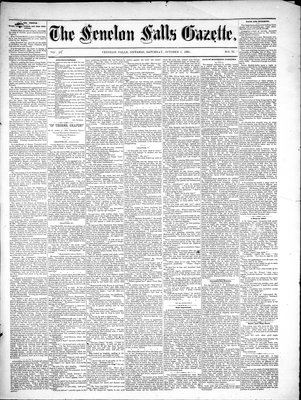 Fenelon Falls Gazette, 1 Oct 1881