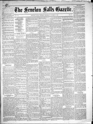 Fenelon Falls Gazette, 8 Oct 1881