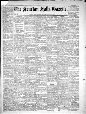 Fenelon Falls Gazette, 15 Oct 1881