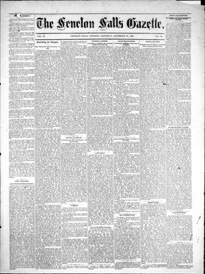 Fenelon Falls Gazette, 31 Dec 1881