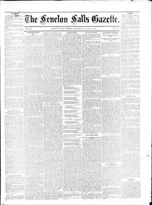 Fenelon Falls Gazette, 7 Jan 1882