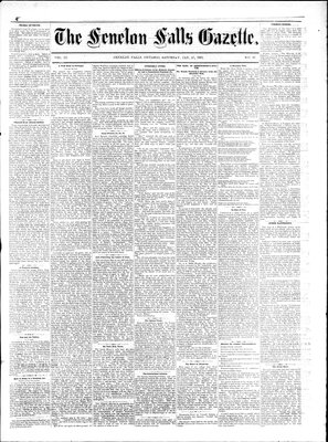 Fenelon Falls Gazette, 21 Jan 1882