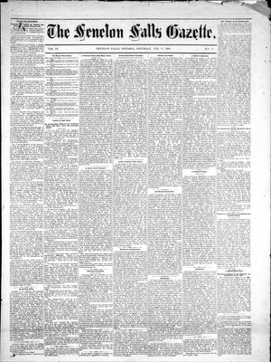 Fenelon Falls Gazette, 18 Feb 1882