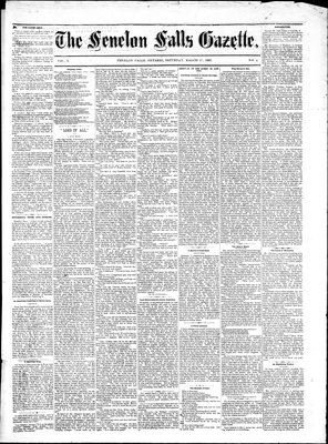 Fenelon Falls Gazette, 25 Mar 1882