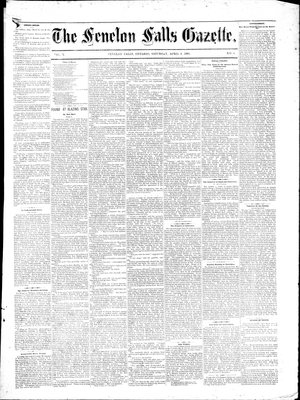 Fenelon Falls Gazette, 8 Apr 1882