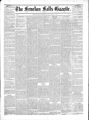 Fenelon Falls Gazette, 29 Apr 1882