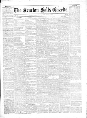 Fenelon Falls Gazette, 9 Dec 1882