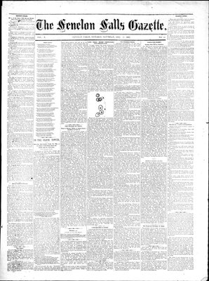 Fenelon Falls Gazette, 16 Dec 1882