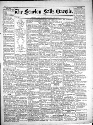 Fenelon Falls Gazette, 4 Aug 1883