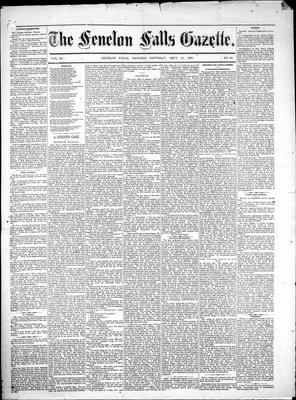 Fenelon Falls Gazette, 22 Sep 1883