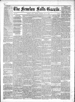 Fenelon Falls Gazette, 27 Oct 1883