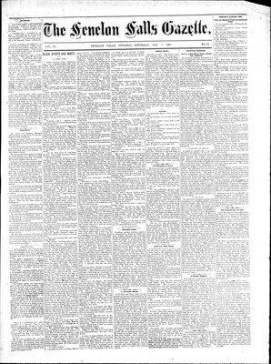 Fenelon Falls Gazette, 3 Nov 1883