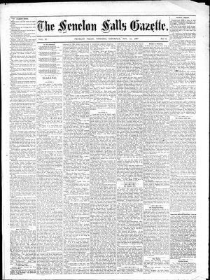 Fenelon Falls Gazette, 24 Nov 1883