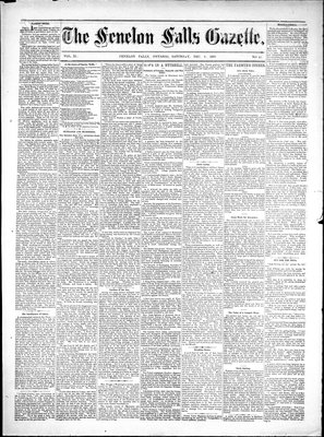 Fenelon Falls Gazette, 8 Dec 1883