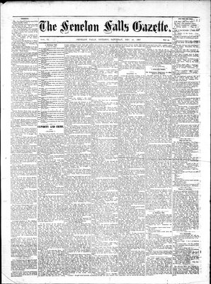 Fenelon Falls Gazette, 29 Dec 1883