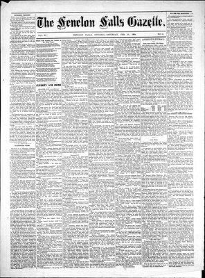 Fenelon Falls Gazette, 16 Feb 1884