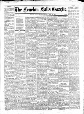 Fenelon Falls Gazette, 23 Feb 1884