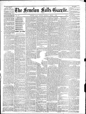 Fenelon Falls Gazette, 1 Mar 1884