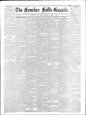 Fenelon Falls Gazette, 19 Apr 1884