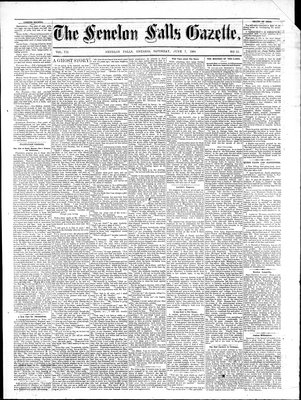 Fenelon Falls Gazette, 7 Jun 1884