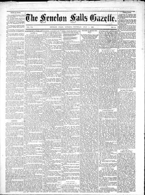 Fenelon Falls Gazette, 5 Jul 1884