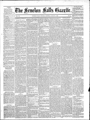 Fenelon Falls Gazette, 9 Aug 1884