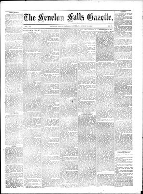 Fenelon Falls Gazette, 30 Aug 1884