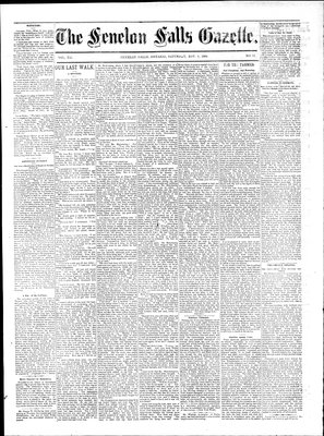 Fenelon Falls Gazette, 8 Nov 1884